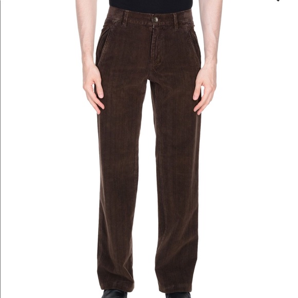 MOSCHINO JEANS BROWN STRAIGHT LEG CORDUROY SZ 30 - Picture 2 of 8